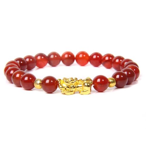 Bracelets En Obsidienne Pour Femmes, Bijou Pixiu, Pierre Naturelle, Perles De Bouddha, Six Gromotto
