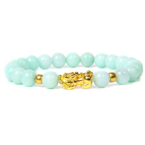 Bracelets En Obsidienne Pour Femmes, Bijou Pixiu, Pierre Naturelle, Perles De Bouddha, Six Gromotto