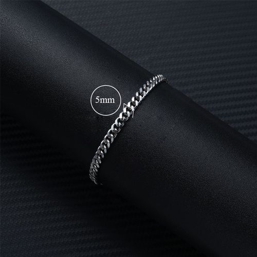 Bracelet À Chaîne En Acier Inoxydable Pour Hommes Et Femmes, Gourmette En Métal, Chaîne À Maillons Cubains, Bijoux De Poignet, Accessoires Féminins, Cadeau D'amis