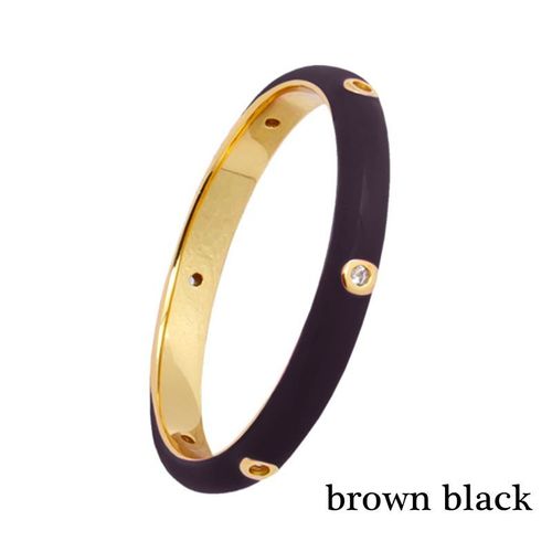 Bagues Brillantes En Zircon Plaqué Or 24k Et Émail Argenté Pour Femmes, Anneaux Ronds Et Simples En Métal, Vente En Gros, Offre Spéciale
