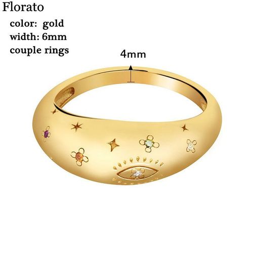 Bagues Brillantes En Zircon Plaqué Or 24k Et Émail Argenté Pour Femmes, Anneaux Ronds Et Simples En Métal, Vente En Gros, Offre Spéciale