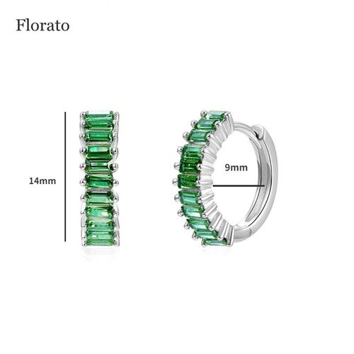 Florato-Boucles D'oreilles Vintage En Argent Sterling 925 Pour Femme, Bijoux En Turquoise Et Vert