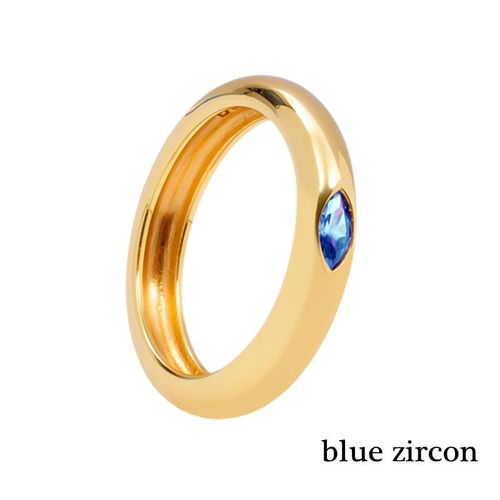 Bagues Brillantes En Zircon Plaqué Or 24k Et Émail Argenté Pour Femmes, Anneaux Ronds Et Simples En Métal, Vente En Gros, Offre Spéciale