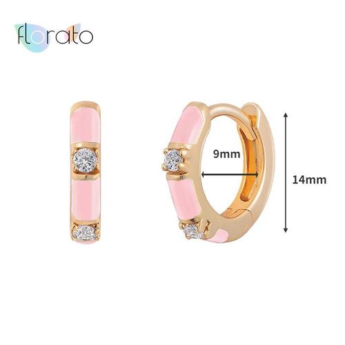 Boucles D'oreilles Créoles En Argent Regardé 925, Géométrie Luxueuse, Série Millac Rose, Pendentif Doux, Cadeaux De Bijoux De Mariage, Mode