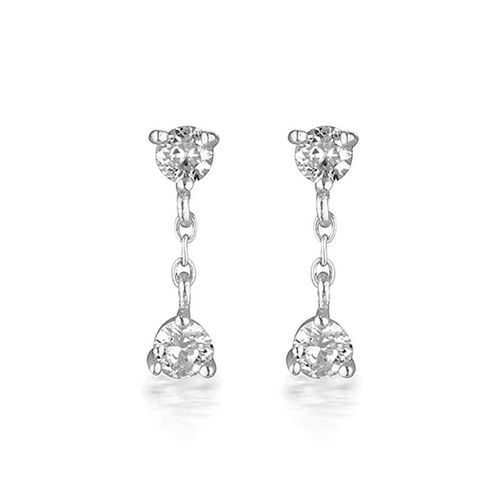 Boucles D'oreilles Créoles En Argent Regardé 925 Pour Femmes, Série En Argent Pur, Pendentif Fleur Papillon Géométrique, Bijoux En Cristal