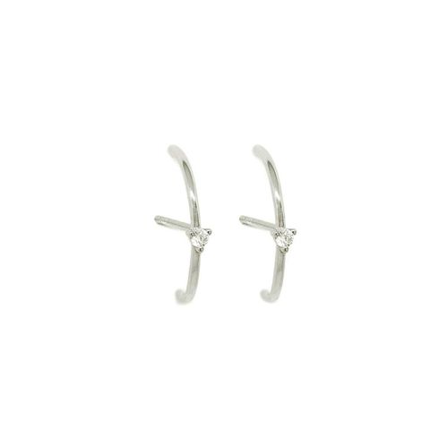 Boucles D'oreilles En Argent 925 Et Clip Pour Femme, Bijoux À La Mode, Piercing Géométrique, Européen Et Américain