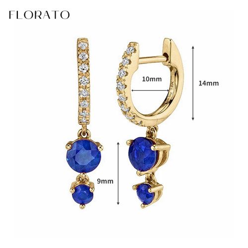 Boucles D'oreilles Goutte D'eau En Argent Regardé 925 Pour Femmes, Bijoux De Mariage, Pendentif En Or, Bleu, Cristal, Diable, Mode
