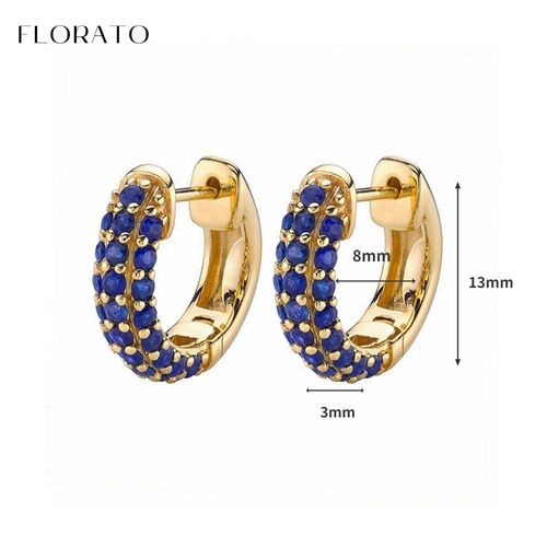 Boucles D'oreilles Goutte D'eau En Argent Regardé 925 Pour Femmes, Bijoux De Mariage, Pendentif En Or, Bleu, Cristal, Diable, Mode