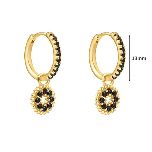 Boucles D'oreilles Créoles En Argent Regardé 925 Pour Femmes, Boucles D'oreilles En Cristal, Pendentif Huggies, Cadeaux De Bijoux Exquis, Élégant
