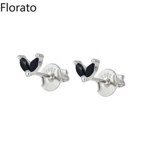 Boucles D'oreilles Créoles En Argent Regardé 925 Pour Femmes, Pendentif Géométrique Exquis, Bijoux, Document Noir