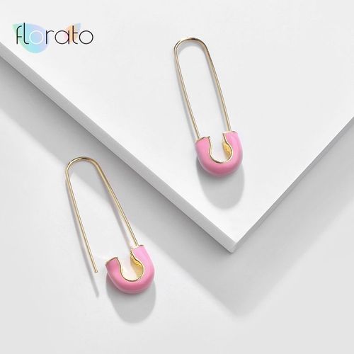 Boucles D'oreilles Créoles En Argent Regardé 925, Géométrie Luxueuse, Série Millac Rose, Pendentif Doux, Cadeaux De Bijoux De Mariage, Mode