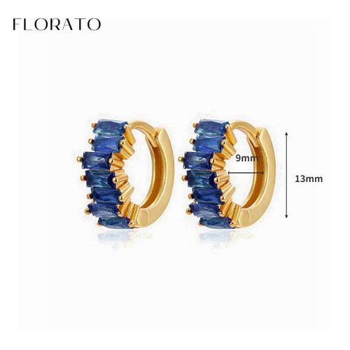 Boucles D'oreilles Goutte D'eau En Argent Regardé 925 Pour Femmes, Bijoux De Mariage, Pendentif En Or, Bleu, Cristal, Diable, Mode