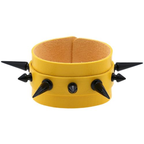 Bracelet Punk Pour Hommes Et Femmes, Bracelet En Cuir Noir, Bracelet En Métal Clouté, Bracelet De Manchette Risale, Bijoux Gothiques