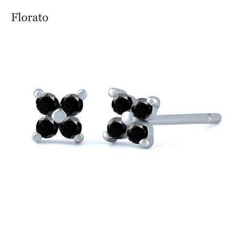 Boucles D'oreilles Créoles En Argent Regardé 925 Pour Femmes, Pendentif Géométrique Exquis, Bijoux, Document Noir