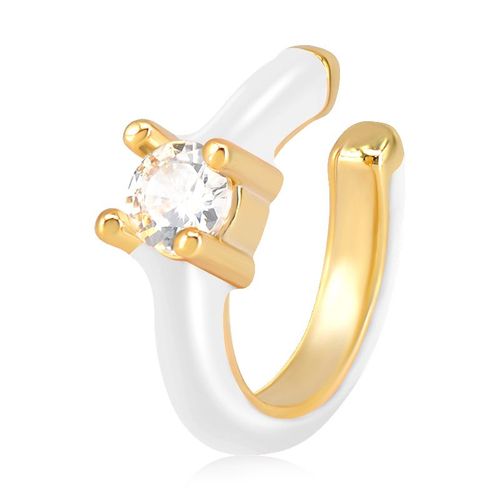 Boucles D'oreilles Créoles Géométriques En Émail Blanc, Aiguilles D'oreille En Argent Regardé 925, Pendentif Étoile Et Pluie, Bijoux De Mariage À La Mode