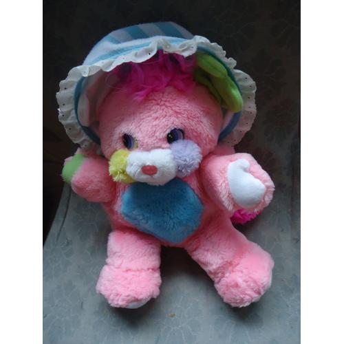 Popples Rose En Peluche Grand Vintage Queue Grelot 30 Cm Mattel