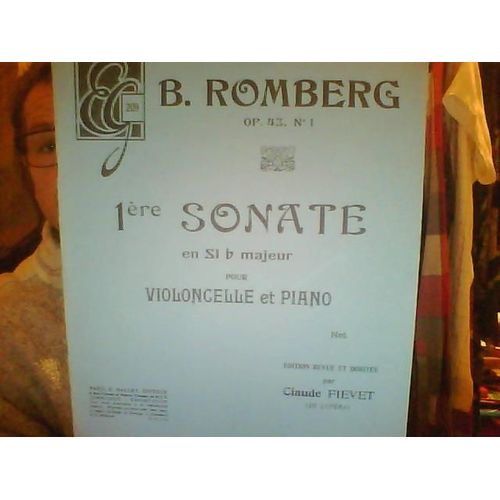 1ere Sonate En Si Bémol Pour Violoncelle Piano Romberg Op 43 1
