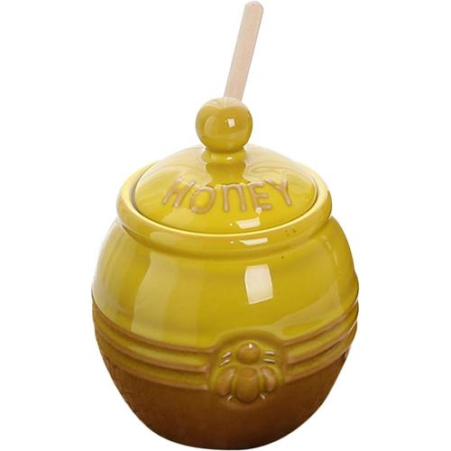 B Pot À Miel | Pots De Rangement Pour Miel | Bocal À Miel En Bois, Petit Récipient Portable Pour Le Stockage Des Abeilles De Cuisine, Pots Décoratifs Parfaits Pour La Maison, La Cuisine