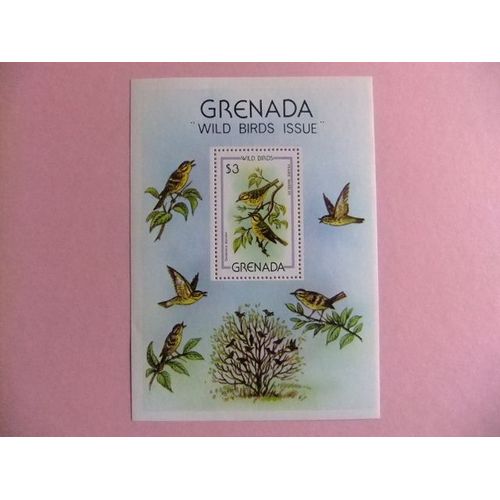 Grenada 1980 Fauna Birds Pajaros Oiseaux Yvert Block 86 ** Mnh