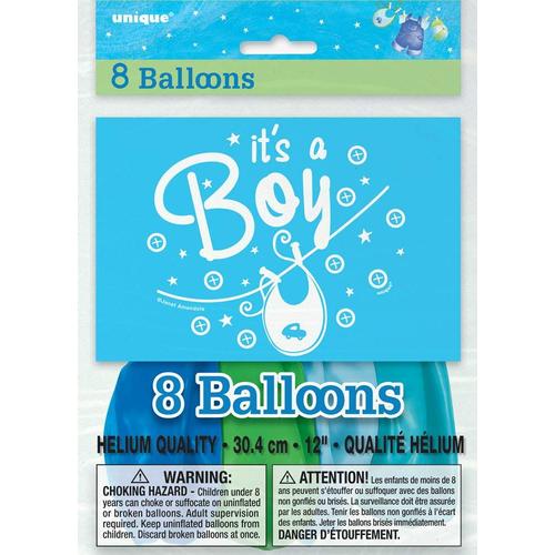 Unique Party 30,5 Cm Latex Étendoir Baby Shower Ballons