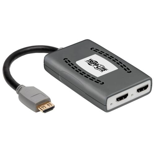 Tripp Lite HDMI Splitter 2-Port 4K @60Hz HDMI 4:4:4 HDR USB Powered TAA Multi-Resolution Support, USB Powered - Splitter - 2 x HDMI - de bureau - GSA gouvernemental - Conformité TAA