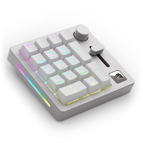 Glorious Gmmk Wireless Numpad - Fox Switches, Grau/weiß