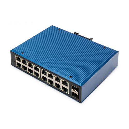 Digitus Commutateur Réseau Gigabit Ethernet 16 Ports, Industriel, Non