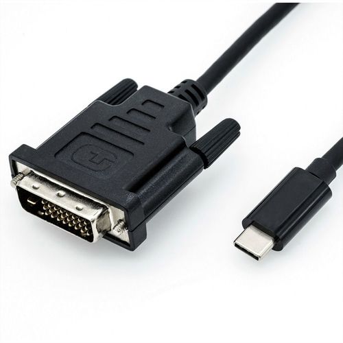 Roline 11.04.5830 Câble Vidéo Et Adaptateur 1 M Usb Type-c Dvi Noir