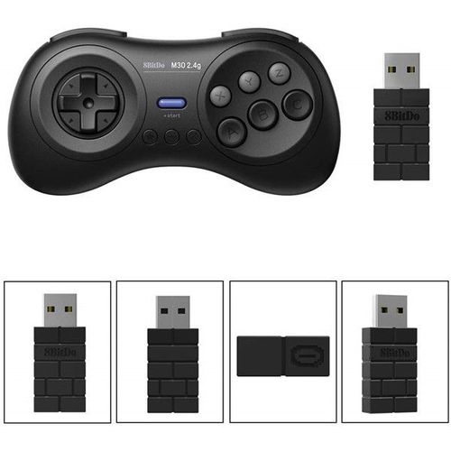 Contrôleur De Manette De Jeu Sans Fil Bluetooth 8bitdo M30 Pour Sega Genesis Mega Drive Style Pour Nintendo Switch Pc Mac Steam Games