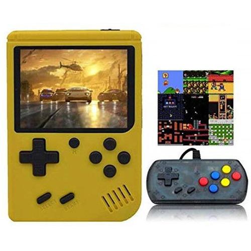 Rétro Portable Mini Console De Jeu Portatif 8 Bits 3.0 Pouces Couleur Lcd Enfants Color Game Player Intégré 168 Jeux-Jaune