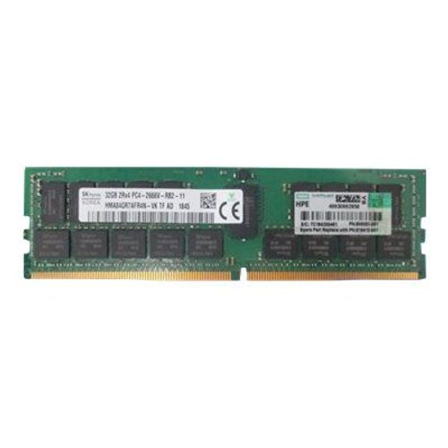 HPE SmartMemory - DDR4 - module - 32 Go - DIMM 288 broches - 2400 MHz / PC4-19200 - CL17 - 1.2 V - mémoire enregistré - ECC