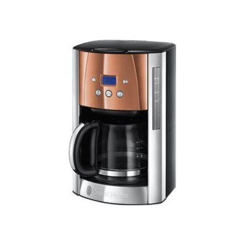 Russell Hobbs Luna 24320-56 - Cafetière - 12 tasses - cuivre intense/acier inox brillant/noir