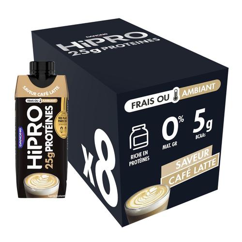 Hipro - Caffe Latte Pack De 8