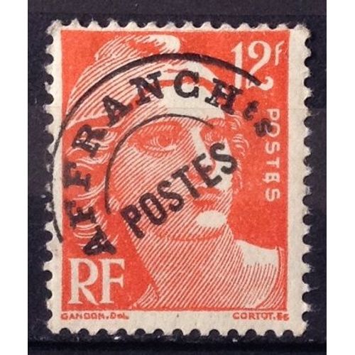 Préoblitéré Gandon 12f Rouge-Orange (Très Joli N° 103a) Neuf* - Cote 4,00 - France Année 1945 - N26765