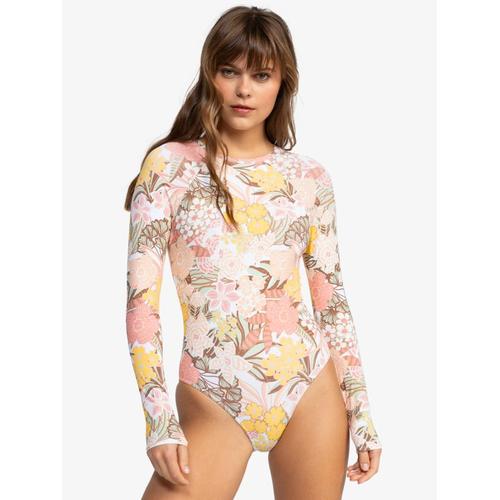 Playa Paradise - Maillot Lycra À Manches Longues Pour Femme - Blanc -