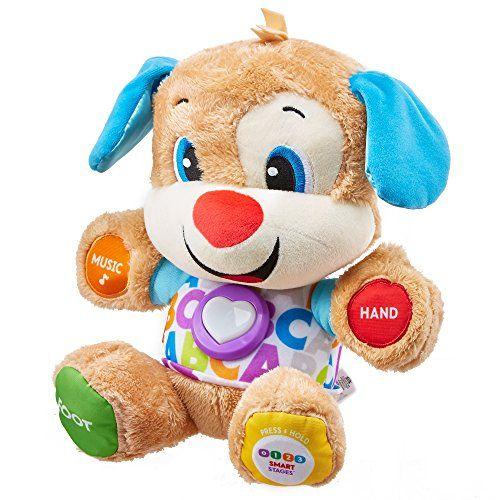 Fisher-Price Puppy Eveil Progressif Jouet Bébé, Peluche Interactive, Version Anglaise, 6 Mois Et Plus, Fpm43