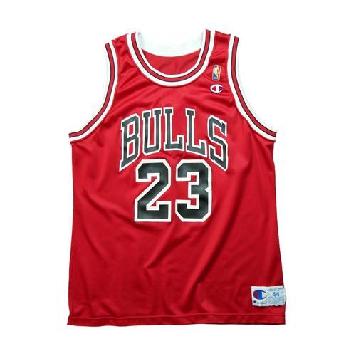 Reconditionné - Maillot Champion Chicago Bulls Jordan Nba - Taille L - Homme - Rouge