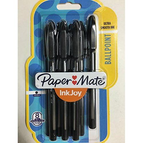 Papermate - Papermate InkJoy Lot de 8 stylos bille noirs ultra fluide
