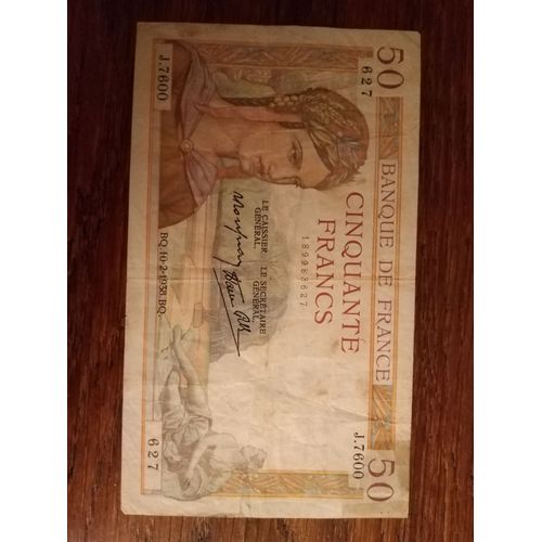 Billet De 50 Francs Cérès