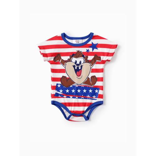 Looney Tunes Baby Girls,Boys Independence Day 1pc Character Star Print Onesie