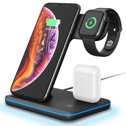 Chargeur Induction 3en1 Iphone Airpods Et Apple Watch