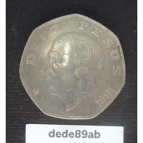 Mexique . Pièce De 10 ( Diez ) Pesos 1981