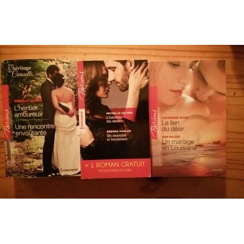 Lot 3 Livres Collection Passions- Auteures Michelle Celmer, Ann Major