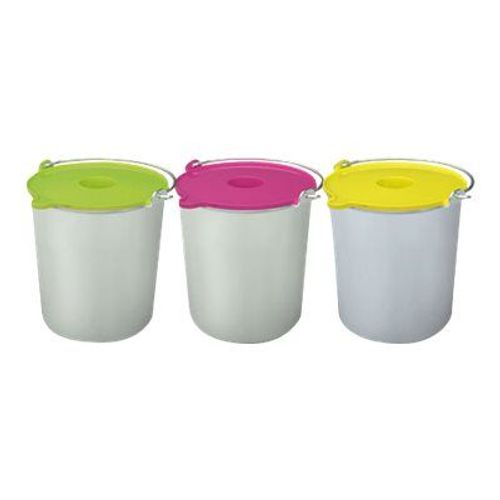 H.Koenig BO318 - Bol - pour sorbetière - rose/vert/jaune/argent (pack de 3) - pour H.Koenig HF180