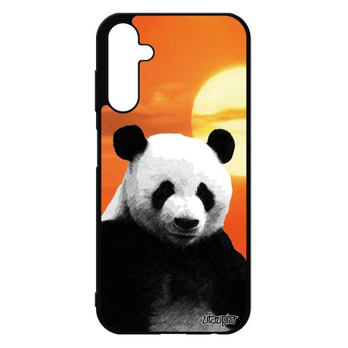 Coque Pour Samsung Galaxy A25 5g Silicone Panda Animaux Design Telephone Orange Geant Sm-A256b/Ds Ecologie Unique Smartphone Housse