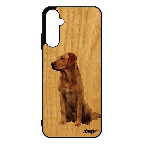 Coque Pour Samsung A05s Bois Silicone Chien Chiot Design Animaux Golden Retriever Jolie Beige Animal Pas Cher Labrador Case Galaxy