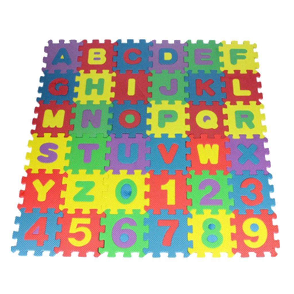 Generic 4 pièces, Alphabet et dessin animé EVA Puzzle tapis mousse