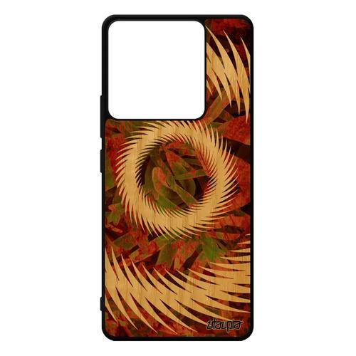 Coque Bois De Protection Pour Redmi Note 13 Pro 5g Silicone Mandala Coloré Personnalisé Cadeau Antichoc Pas Cher Marron Motif Xiaomi