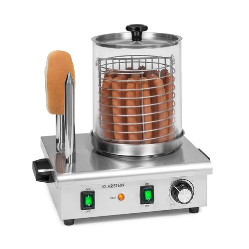 Klarstein Pro 550 / Machine À Hot Dogs 550w - Capacité 5 Litres - Température Réglable En Continu 30-100°C - Verre & Inox