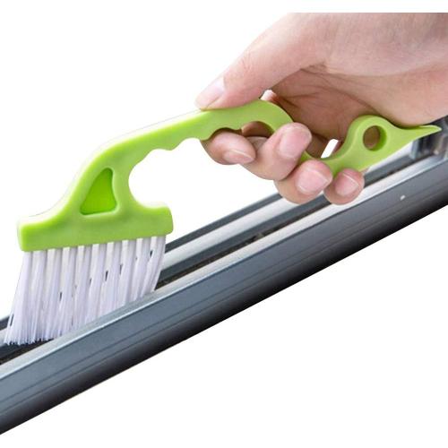 Trycooling outils de nettoyage de rainure à main outils de nettoyage de piste de fenêtre de porte brosses de nettoyage de cuisine (couleur aléatoire-bleu, jaune, rose)